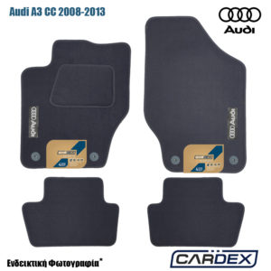 Πατάκια Αυτοκινήτου Audi Α3 CC 2008-2013 Μαρκέ μοκέτα Velourtec™ 4τμχ της Cardex