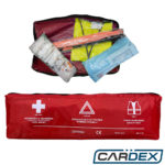 Σετ Εκτάκτου Ανάγκης Αυτοκινήτου - Σετ ΚΤΕΟ Με πιστοποίηση Din 13164 Φαρμακείο, Τρίγωνο, Γιλέκο - Cardex