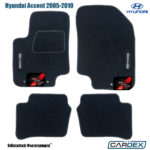 Πατάκια Αυτοκινήτου Hyundai Accent 2005-2010 Μαρκέ μοκέτα Eco-Line 4τμχ της Cardex