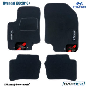 Πατάκια Αυτοκινήτου Hyundai i30 2016+ Μαρκέ μοκέτα Eco-Line 4τμχ της Cardex