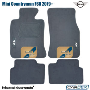 Πατάκια Αυτοκινήτου Mini Countryman f60 (2019+) Μαρκέ μοκέτα Velourtec™ 4τμχ της Cardex