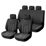 Καλύμματα ΣΕΤ Universal με Αποσπώμενο Κεφαλάρι (Ύφασμα) PATHFINDER 9 τμχ - ΜΑΥΡΟ