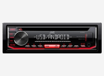 JVC RADIO CD MP3 USB AUX ΚΟΚΚΙΝΟ ΦΩΤΙΣΜΟ ΣΥΜΒΑΤΟ ΜΕ ANDROID