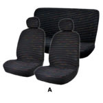 Καλύμματα ΣΕΤ Universal με Αποσπώμενο Κεφαλάρι (Βελούδο) TWEED 6 τμχ - A