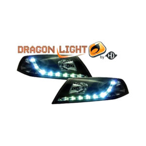 ΦΑΝΑΡΙΑ ΓΙΑ SKODA OCTAVIA 5 05.04-09.08 DRAGONLIGHT+LED BLACK