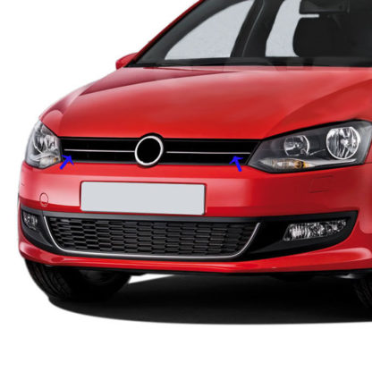 VW POLO 6R 5D 09-14 ΔΙΑΚΟΣΜΗΤΙΚΕΣ ΓΡΥΛΛΙΕΣ ΜΑΣΚΑΣ ΕΜΠΡΟΣ ΧΡΩΜΙΟΥ 2ΤΕΜ.