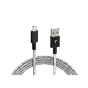 ΚΑΛΩΔΙΟ USB ΦΟΡΤΙΣΗΣ ΚΑΙ ΣΥΓΧΡΟΝΙΣΜΟΥ IRON SILVER LINE – MICRO USB (100 cm)