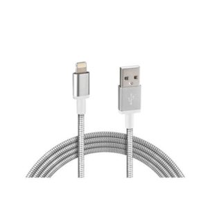 ΚΑΛΩΔΙΟ USB ΦΟΡΤΙΣΗΣ ΚΑΙ ΣΥΓΧΡΟΝΙΣΜΟΥ IRON SILVER LINE – APPLE 8PIN (100 cm)