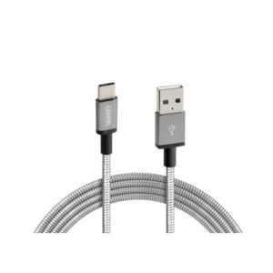 ΚΑΛΩΔΙΟ USB ΦΟΡΤΙΣΗΣ ΚΑΙ ΣΥΓΧΡΟΝΙΣΜΟΥ IRON SILVER LINE – TYPE C (100 cm)