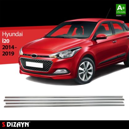 HYUNDAI i20 5D 2014+ TRIM ΜΑΡΚΕ ΠΑΡΑΘΥΡΩΝ ΑΥΤΟΚΟΛΛΗΤΑ ΧΡΩΜΙΟΥ 4ΤΕΜ.