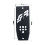 ΤΕΜΠΕΛΗΣ ΠΟΔΙΟΥ ANTI SLIP LOOK ΜΑΥΡΟ ΑΛΟΥΜΙΝΙΟΥ 195x80mm  SIMONI RACING - 1 TEM.