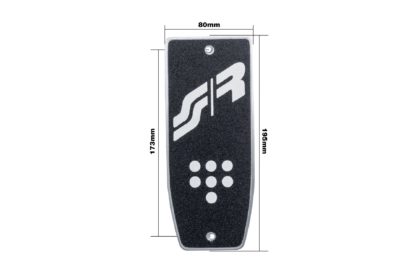 ΤΕΜΠΕΛΗΣ ΠΟΔΙΟΥ ANTI SLIP LOOK ΜΑΥΡΟ ΑΛΟΥΜΙΝΙΟΥ 195x80mm SIMONI RACING - 1 TEM.