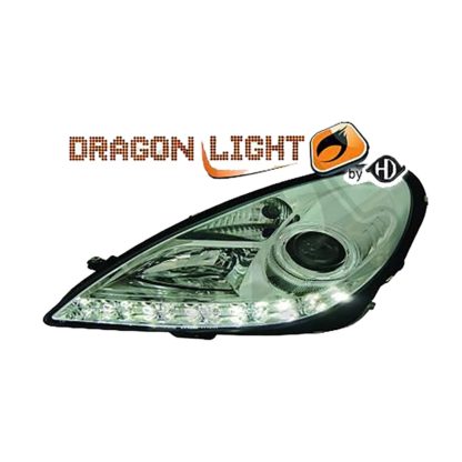 ΦΑΝΑΡΙΑ ΜΠΡΟΣΤΙΝΑ ΓΙΑ MERCEDES SLK R171 2004-2011 DRAGONLIGHT ΚΑΙ LED CHROME DIEDERICHS - 2 ΤΕΜ.