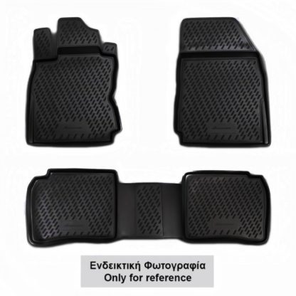 HYUNDAI i20 02/2009-2014 ΜΑΡΚΕ ΠΑΤΑΚΙΑ ΣΕ ΣΚΑΦΗ TPE ΛΑΣΤΙΧΟ ΣΕ ΜΑΥΡΟ ΧΡΩΜΑ NOVLINE - 4 ΤΕΜ.