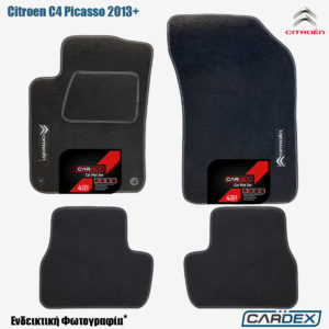 Citroen C4 Picasso 2013+ – Μαρκέ Πατάκια Αυτοκινήτου μοκέτα Eco-Line 4τμχ της Cardex
