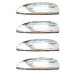 ΧΕΡΟΥΛΙΑ ΠΟΡΤΑΣ ΓΙΑ RENAULT CLIO SYMBOL SEDAN 99-06  ΧΡΩΜΙΟ ΜΕΤΑΛΛΙΚΑ 4ΠΟΡΤΕΣ 4ΤΕΜ