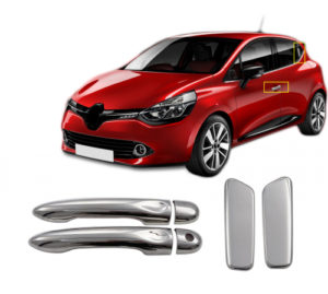 RENAULT CLIO HB 5D 2012+ ΧΕΡΟΥΛΙΑ ΠΟΡΤΑΣ ΧΡΩΜΙΟ ΜΕΤΑΛΛΙΚΑ 4ΠΟΡΤΕΣ 4ΤΕΜ