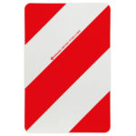 ΑΝΑΚΛΑΣΤΙΚΟ ΣΗΜΑ ΣΕ ΠΑΝΕΛ ΓΑΛΒΑΝΙΣΜΕΝΟΥ ΧΑΛΥΒΑ ΛΕΥΚΟ/ΚΟΚΚΙΝΟ DIN11030 282x423mm LAMPA - 1 ΤΕΜ