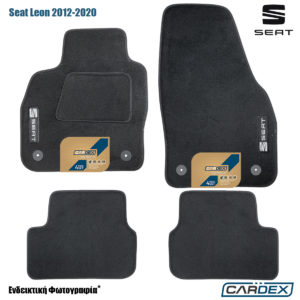 Πατάκια Αυτοκινήτου Seat Leon 2012-2020 Μαρκέ μοκέτα Velourtec™ 4τμχ της Cardex
