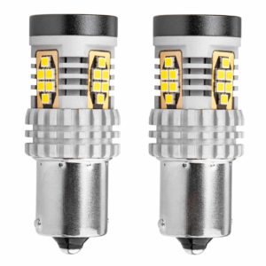 ΛΑΜΠΑΚΙΑ ΜΟΝΟΠΟΛΙΚΑ LED ΛΕΥΚΑ CAN-BUS P21W BA15S 12/24V 24xSMD 3020 ΑMiO – 2 TEM.