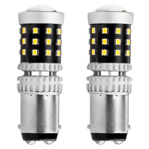 ΛΑΜΠΑΚΙΑ ΔΙΠΟΛΙΚΑ LED ΛΕΥΚΑ CAN-BUS P21/5w BAY15D 12/24V 39xSMD 2016 ΑMiO – 2 TEM.