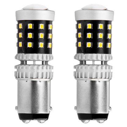 ΛΑΜΠΑΚΙΑ ΔΙΠΟΛΙΚΑ LED ΛΕΥΚΑ CAN-BUS P21/5w BAY15D 12/24V 39xSMD 2016 ΑMiO - 2 TEM.