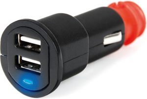 ΦΟΡΤΙΣΤΗΣ ΑΝΑΠΤΗΡΑ ME 2 ΘΥΡΕΣ USB ΚΑΙ ΚΑΠΑΚΙ 12/24V 2x1000mA LAMPA – 1 TEM.