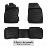 ΜΑΡΚΕ ΠΑΤΑΚΙΑ ΣΕ ΣΚΑΦΗ TPE ΛΑΣΤΙΧΟ ΓΙΑ NISSAN MICRA K13 5D 2010-2013  ΣΕ ΜΑΥΡΟ ΧΡΩΜΑ NOVLINE - 4 ΤΕΜ.