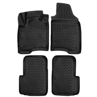 FIAT PANDA 5D 2011+ ΜΑΡΚΕ ΠΑΤΑΚΙΑ ΣΕ ΣΚΑΦΗ TPE ΛΑΣΤΙΧΟ ΣΕ ΜΑΥΡΟ ΧΡΩΜΑ NOVLINE - 4 ΤΕΜ.​