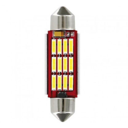 Λάμπες T10 12 Led Canbus Σωληνωτή 36mm 100280 2 Τεμάχια