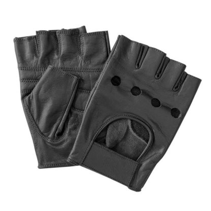 ΓΑΝΤΙΑ ΟΔΗΓΟΥ ΔΕΡΜΑΤΙΝΑ ΜΑΥΡΑ ΜΙΣΑ (L) VINTAGE GLOVES