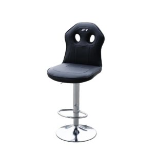 ΚΑΡΕΚΛΑ ΠΑΓΚΟΥ BLACK OFFICE STOOL ΜΑΥΡΗ ΟΙΚΟΛΟΓΙΚΟ ΔΕΡΜΑ 360ΜΟΙΡΩΝ & ΡΥΘΜΙΖΟΜΕΝΟ ΥΨΟΣ 98-118cm SIMONI RACING – 1 TEM.