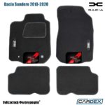 Dacia Sandero 2013-2020 - Μαρκέ Πατάκια Αυτοκινήτου μοκέτα Eco-Line 4τμχ της Cardex