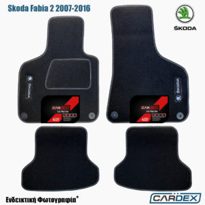 Skoda Fabia 2 2007-2016 – Μαρκέ Πατάκια Αυτοκινήτου μοκέτα Eco-Line 4τμχ της Cardex