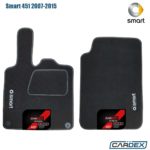 Smart 451 2007-2015 - Μαρκέ Πατάκια Αυτοκινήτου μοκέτα Eco-Line 2τμχ της Cardex