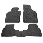 Πατάκια Αυτοκινήτου Συμβατά Με VW Tiguan 2008+ Μαύρα 3Τμχ