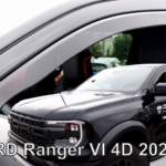 ΑΝΕΜΟΘΡΑΥΣΤΕΣ ΓΙΑ FORD RANGER 4D 2022+ /RAPTOR 2022+  ΖΕΥΓΑΡΙ ΑΠΟ ΕΥΚΑΜΠΤΟ ΦΙΜΕ ΠΛΑΣΤΙΚΟ HEKO - 2 ΤΕΜ.