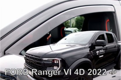 FORD RANGER 4D 2022+ /RAPTOR 2022+ ΖΕΥΓΑΡΙ ΑΝΕΜΟΘΡΑΥΣΤΕΣ ΑΠΟ ΕΥΚΑΜΠΤΟ ΦΙΜΕ ΠΛΑΣΤΙΚΟ HEKO - 2 ΤΕΜ.