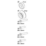 ΒΙΔΕΣ ΣΤΗΡΙΞΗΣ ΠΕΤΑΛΟΥ 6/8mm ΧΡΥΣΟ