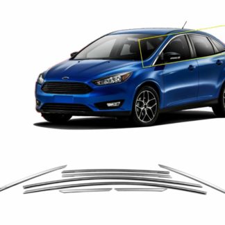 FORD FOCUS SD 2011+ TRIM ΠΑΡΑΘΥΡΩΝ ΑΝΩ ΑΝΟΞΕΙΔΩΤΟ ΑΤΣΑΛΙ ΧΡΩΜΙΟ ​S-DIZAYN - 8 TEM.