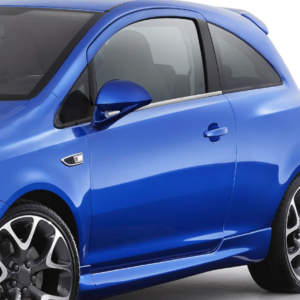 TRIM ΜΑΡΚΕ ΠΑΡΑΘΥΡΩΝ ΑΥΤΟΚΟΛΛΗΤΑ ΧΡΩΜΙΟΥ ΓΙΑ OPEL CORSA D 3D 07-14 2ΤΕΜ.