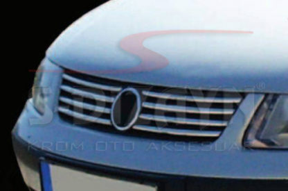 VW PASSAT 3B SD/SW 1998-2005 ΔΙΑΚΟΣΜΗΤΙΚΕΣ ΓΡΙΛΙΕΣ ΜΑΣΚΑΣ ΕΜΠΡΟΣ ΧΡΩΜΙΟΥ 8ΤΕΜ