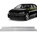 VW GOLF 7 5D HB 2013+ TRIM ΠΑΡΑΘΥΡΩΝ 4ΤΕΜ ΑΝΟΞ.ΑΤΣΑΛΙ ΧΡΩΜΙΟ