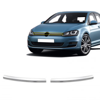 VW GOLF 7 5D 2013+ ΔΙΑΚΟΣΜΗΤΙΚΕΣ ΓΡΙΛΙΕΣ ΜΑΣΚΑΣ ΕΜΠΡΟΣ ΧΡΩΜΙΟΥ 2ΤΕΜ. (COMFORTLINE)