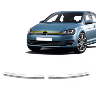 VW GOLF 7 5D 2013+ ΔΙΑΚΟΣΜΗΤΙΚΕΣ ΓΡΙΛΙΕΣ ΜΑΣΚΑΣ ΕΜΠΡΟΣ ΧΡΩΜΙΟΥ 2ΤΕΜ. (TRENDLINE)