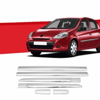 RENAULT CLIO 5D 2006> ΔΙΑΚΟΣΜΗΤΙΚΗ ΦΑΣΑ ΠΟΡΤΑΣ ΧΡΩΜΙΟ ΜΕΤΑΛΛΙΚΗ 6 ΤΕΜ.