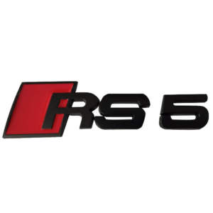 Αυτοκόλλητο Σήμα "RS-5" Κόκκινο – Μαύρο 10.5x3cm 1Τμχ