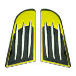 Αυτοκόλλητο Αλουμινίου Εισαγωγής Αέρα Κίτρινο-Ασημί 16x8.5cm