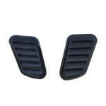 Αεραγωγοί Καπό Αυτοκόλλητοι Universal Τύπου Bmw GTR Μεγάλοι 18x15x33x1.5cm Μαύροι 2 Τεμάχια