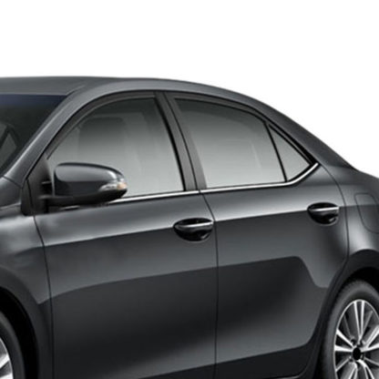 TOYOTA COROLLA 4D 2014+ TRIM ΜΑΡΚΕ ΠΑΡΑΘΥΡΩΝ ΑΥΤΟΚΟΛΛΗΤΑ ΧΡΩΜΙΟΥ 4ΤΕΜ.